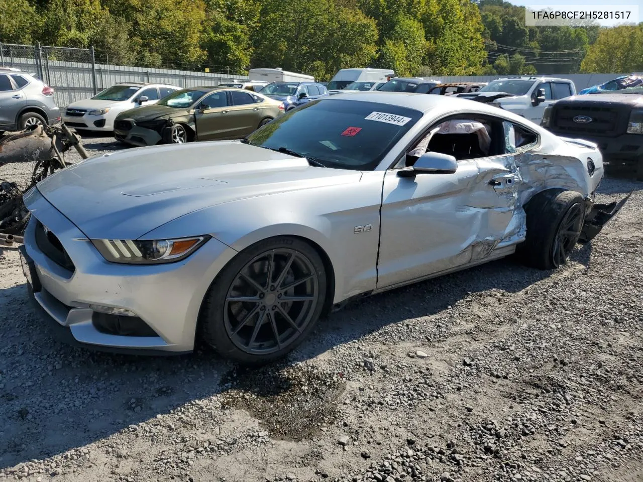 2017 Ford Mustang Gt VIN: 1FA6P8CF2H5281517 Lot: 71013944