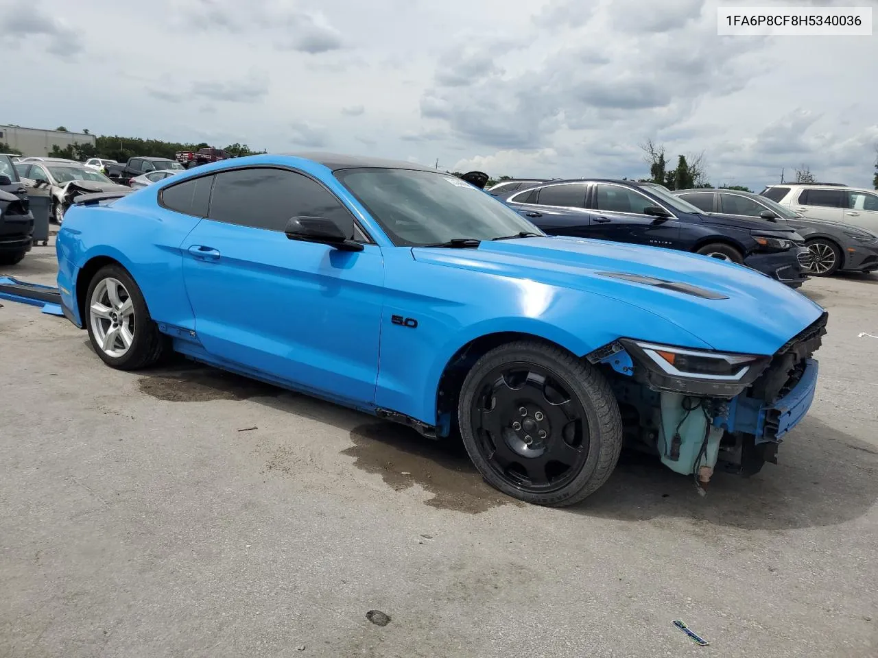 2017 Ford Mustang Gt VIN: 1FA6P8CF8H5340036 Lot: 71240684