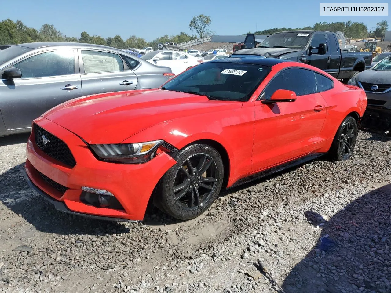 2017 Ford Mustang VIN: 1FA6P8TH1H5282367 Lot: 71668174