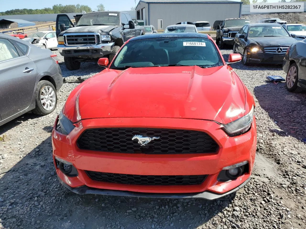 2017 Ford Mustang VIN: 1FA6P8TH1H5282367 Lot: 71668174