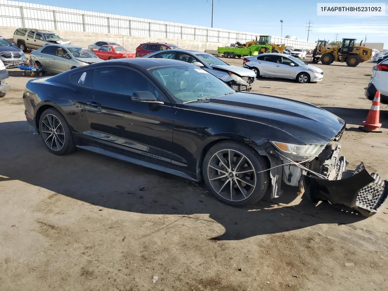 2017 Ford Mustang VIN: 1FA6P8TH8H5231092 Lot: 71969354