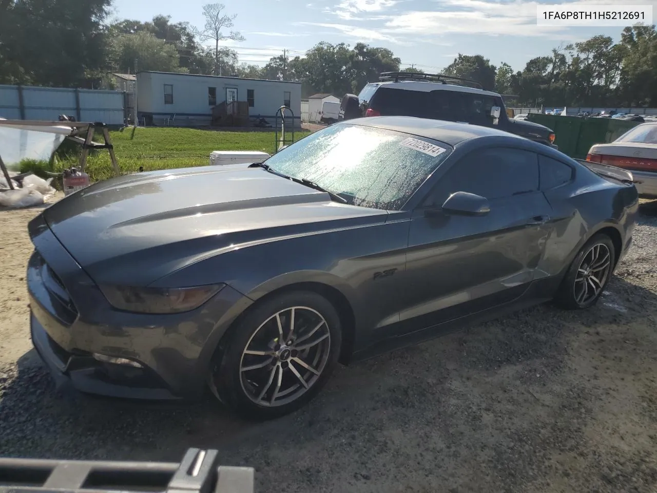 2017 Ford Mustang VIN: 1FA6P8TH1H5212691 Lot: 72029814