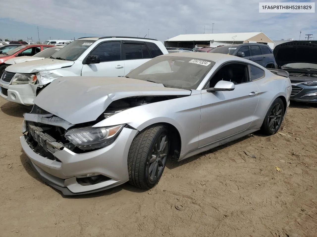 2017 Ford Mustang VIN: 1FA6P8TH8H5281829 Lot: 72471324