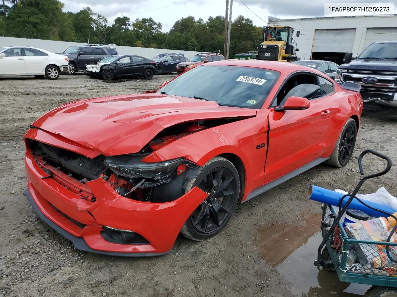 2017 Ford Mustang Gt VIN: 1FA6P8CF7H5256273 Lot: 72930794