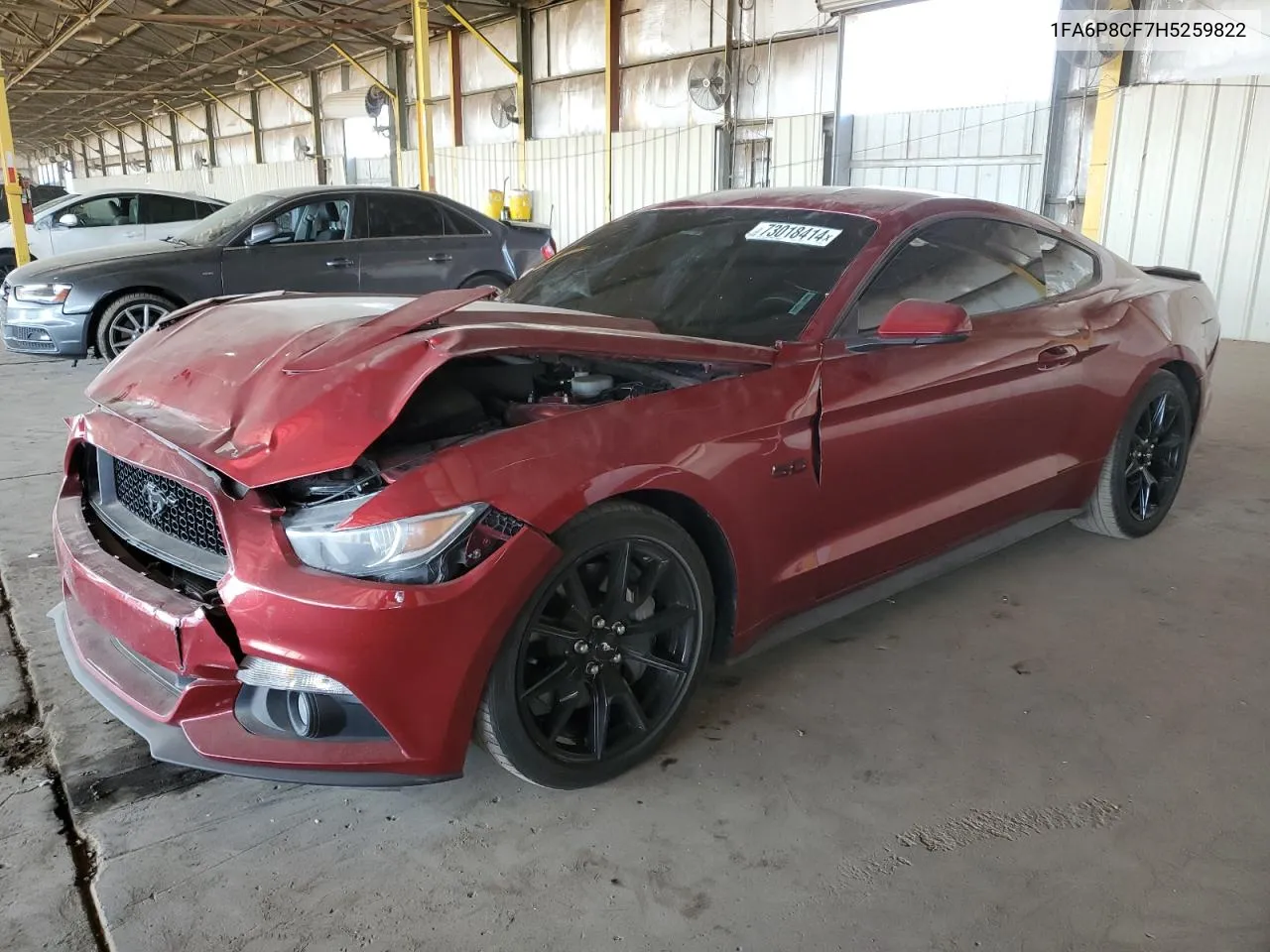 2017 Ford Mustang Gt VIN: 1FA6P8CF7H5259822 Lot: 73018414