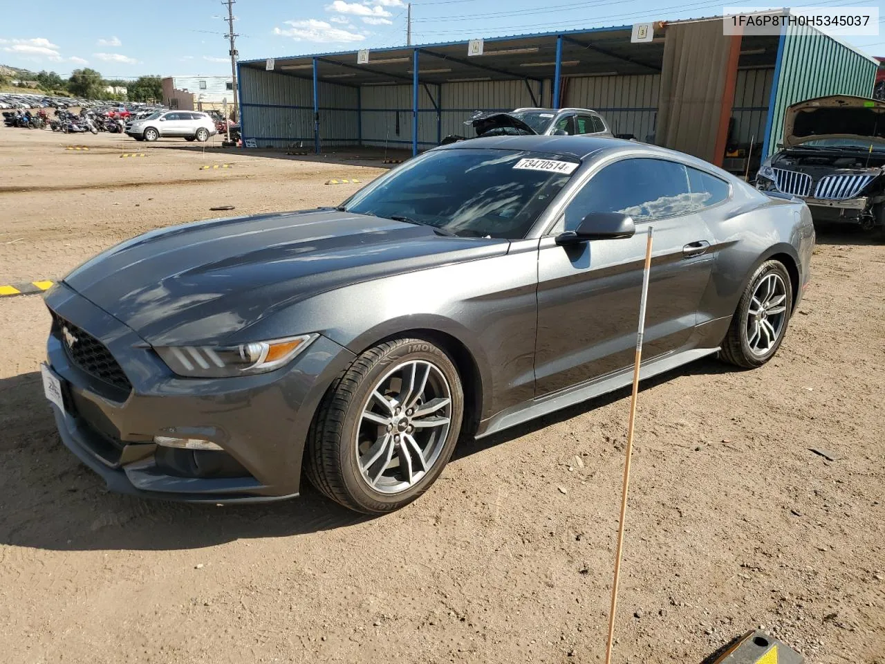 2017 Ford Mustang VIN: 1FA6P8TH0H5345037 Lot: 73470514