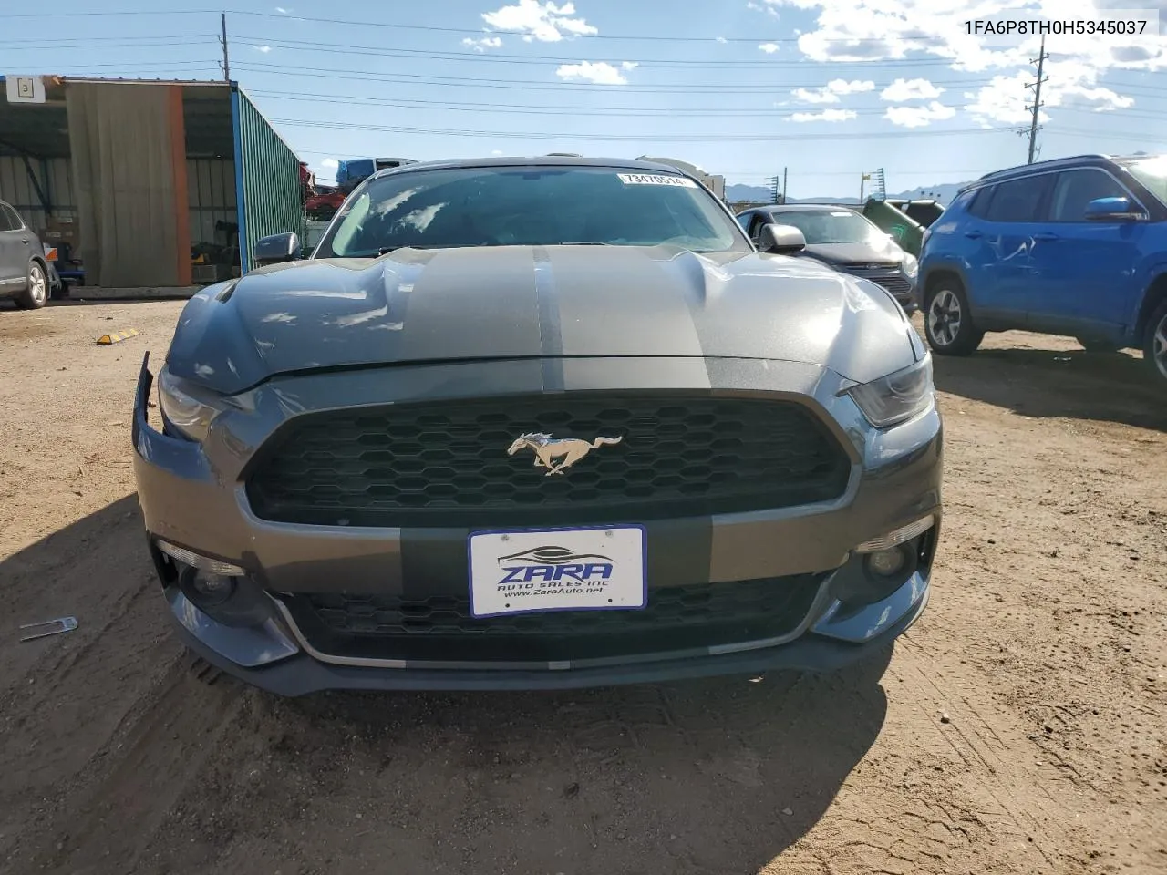 2017 Ford Mustang VIN: 1FA6P8TH0H5345037 Lot: 73470514