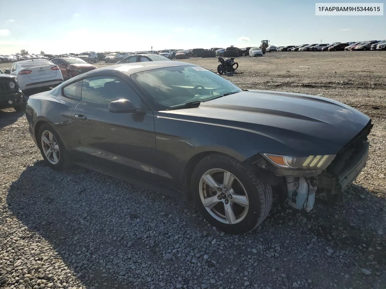 2017 Ford Mustang VIN: 1FA6P8AM9H5344615 Lot: 73694704