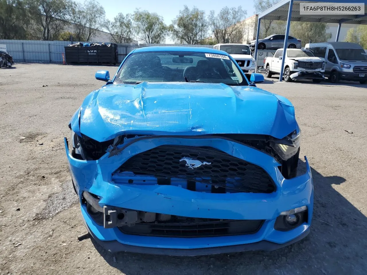 2017 Ford Mustang VIN: 1FA6P8TH8H5266263 Lot: 73800104