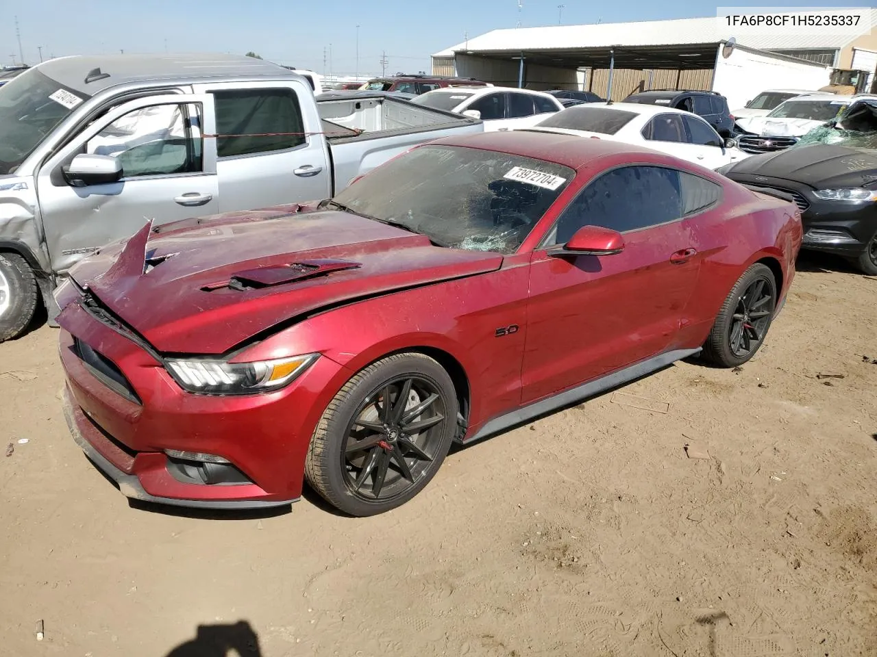 2017 Ford Mustang Gt VIN: 1FA6P8CF1H5235337 Lot: 73972704