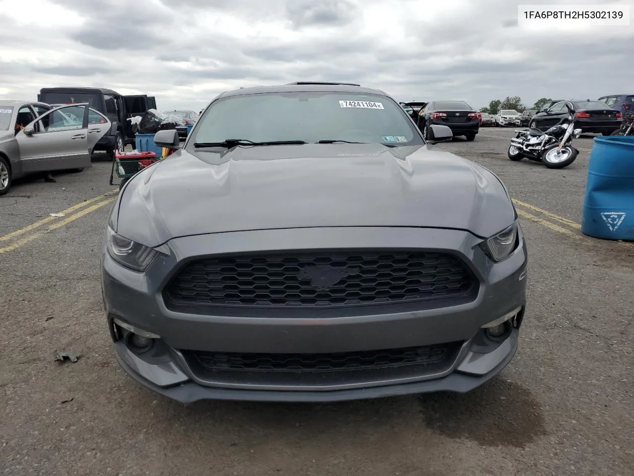 2017 Ford Mustang VIN: 1FA6P8TH2H5302139 Lot: 74241104