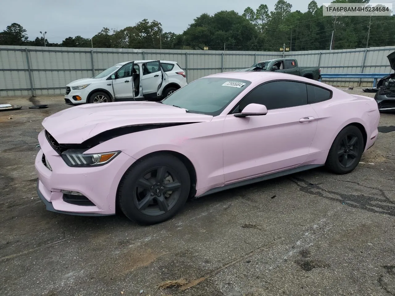 2017 Ford Mustang VIN: 1FA6P8AM4H5234684 Lot: 74263694