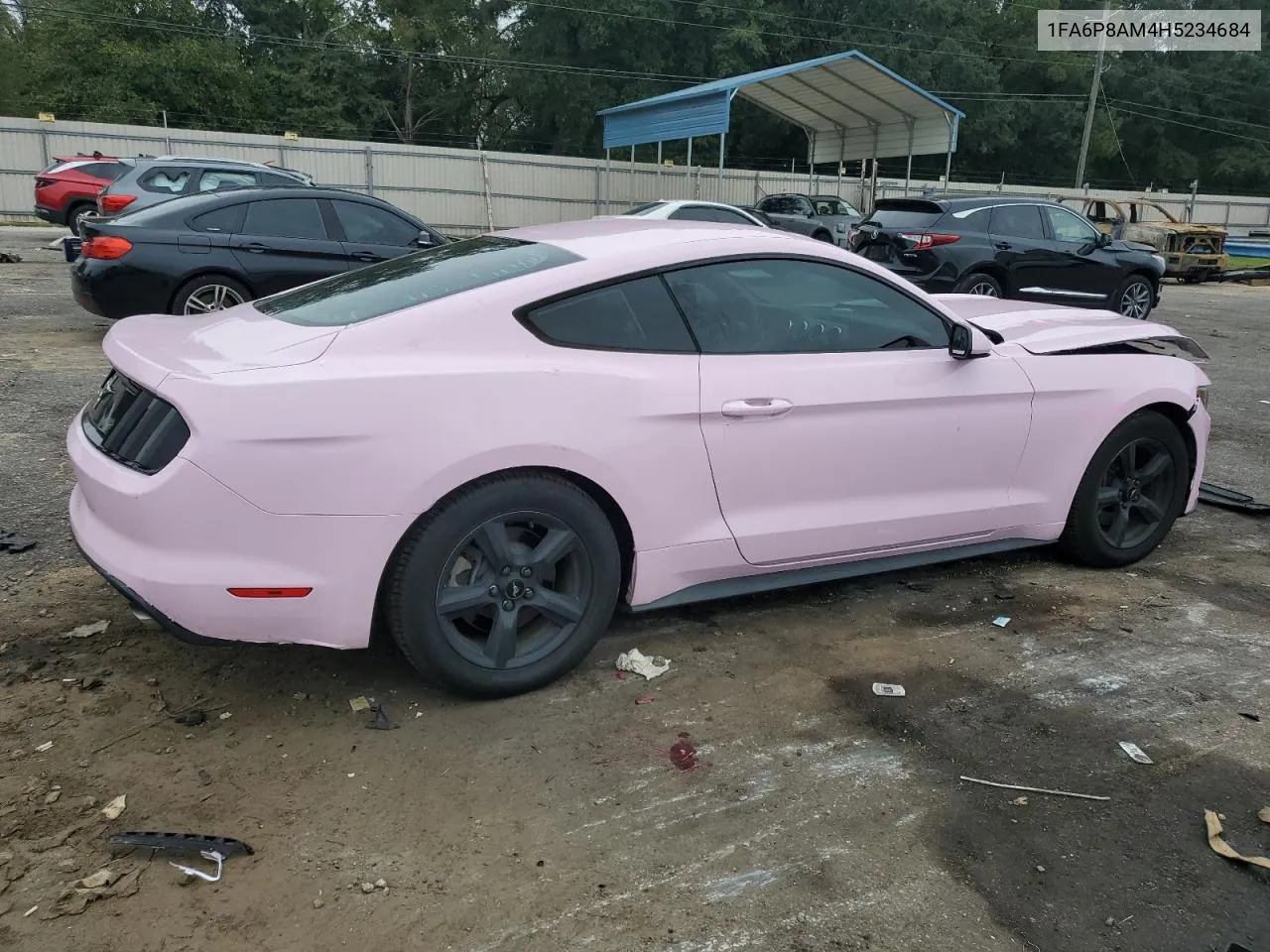 2017 Ford Mustang VIN: 1FA6P8AM4H5234684 Lot: 74263694