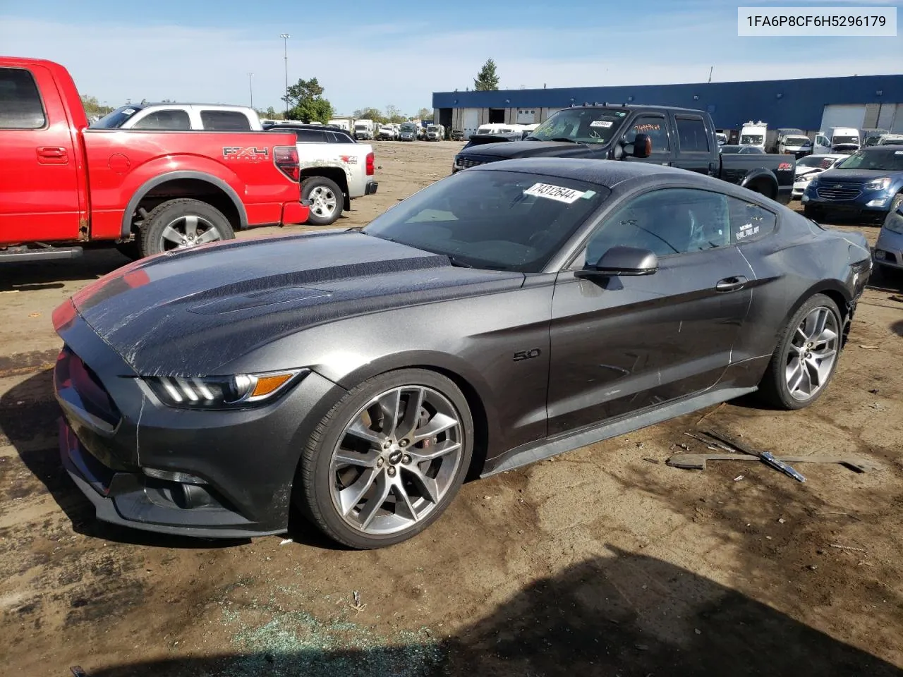 2017 Ford Mustang Gt VIN: 1FA6P8CF6H5296179 Lot: 74312644