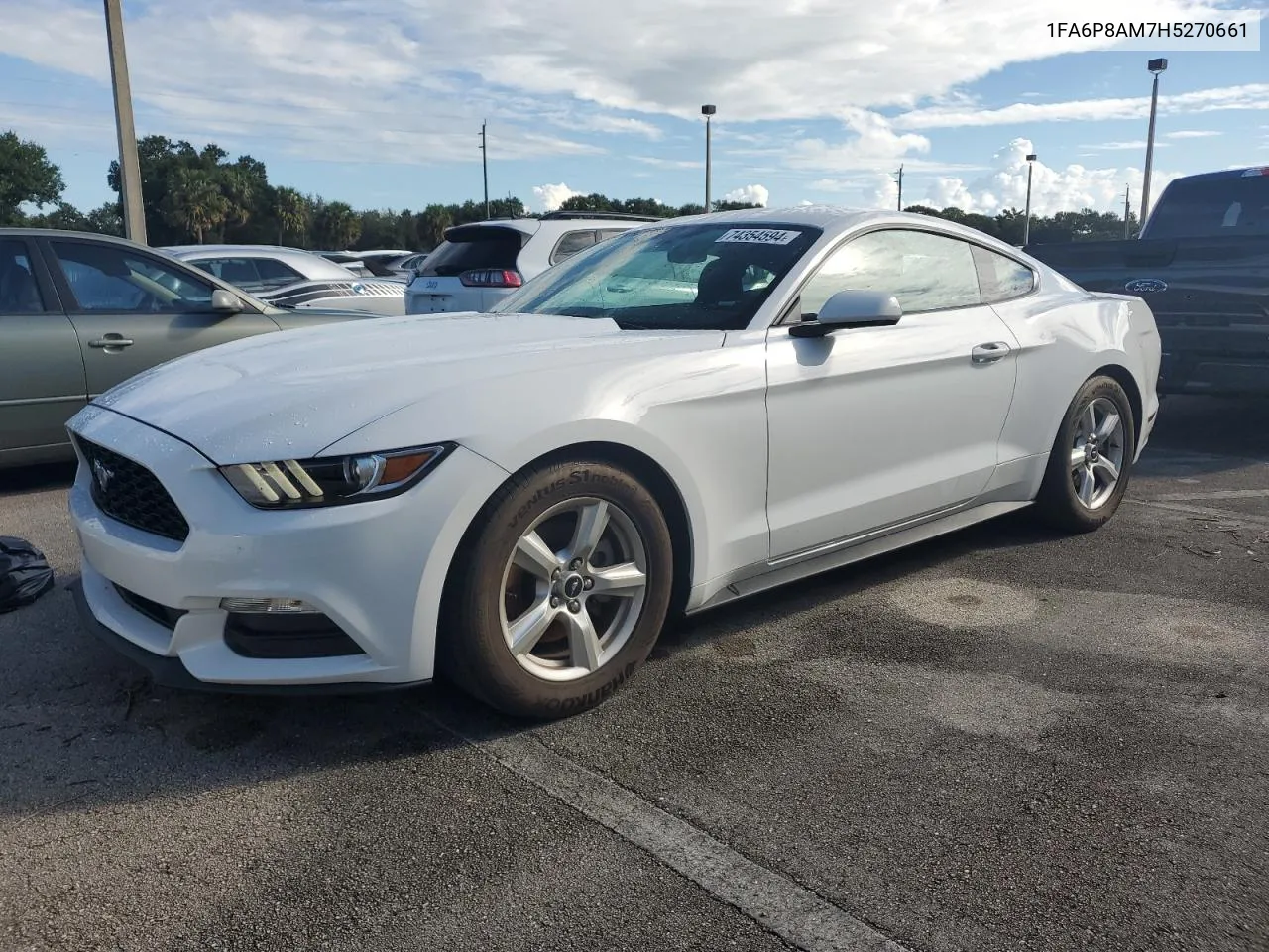 2017 Ford Mustang VIN: 1FA6P8AM7H5270661 Lot: 74354594