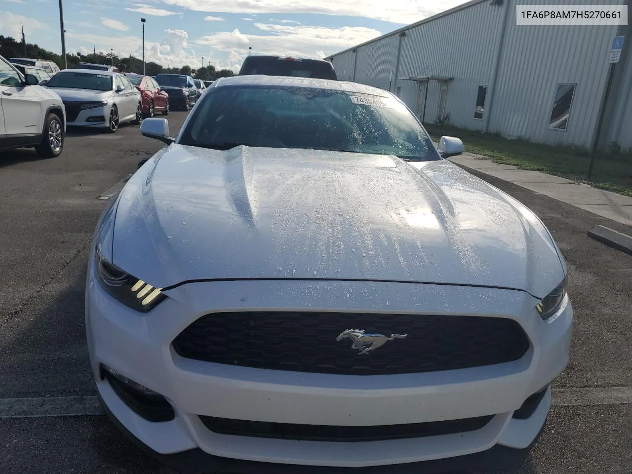 2017 Ford Mustang VIN: 1FA6P8AM7H5270661 Lot: 74354594