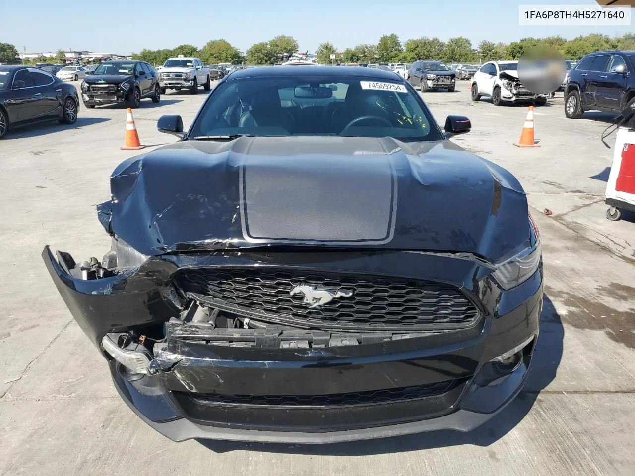 2017 Ford Mustang VIN: 1FA6P8TH4H5271640 Lot: 74569254