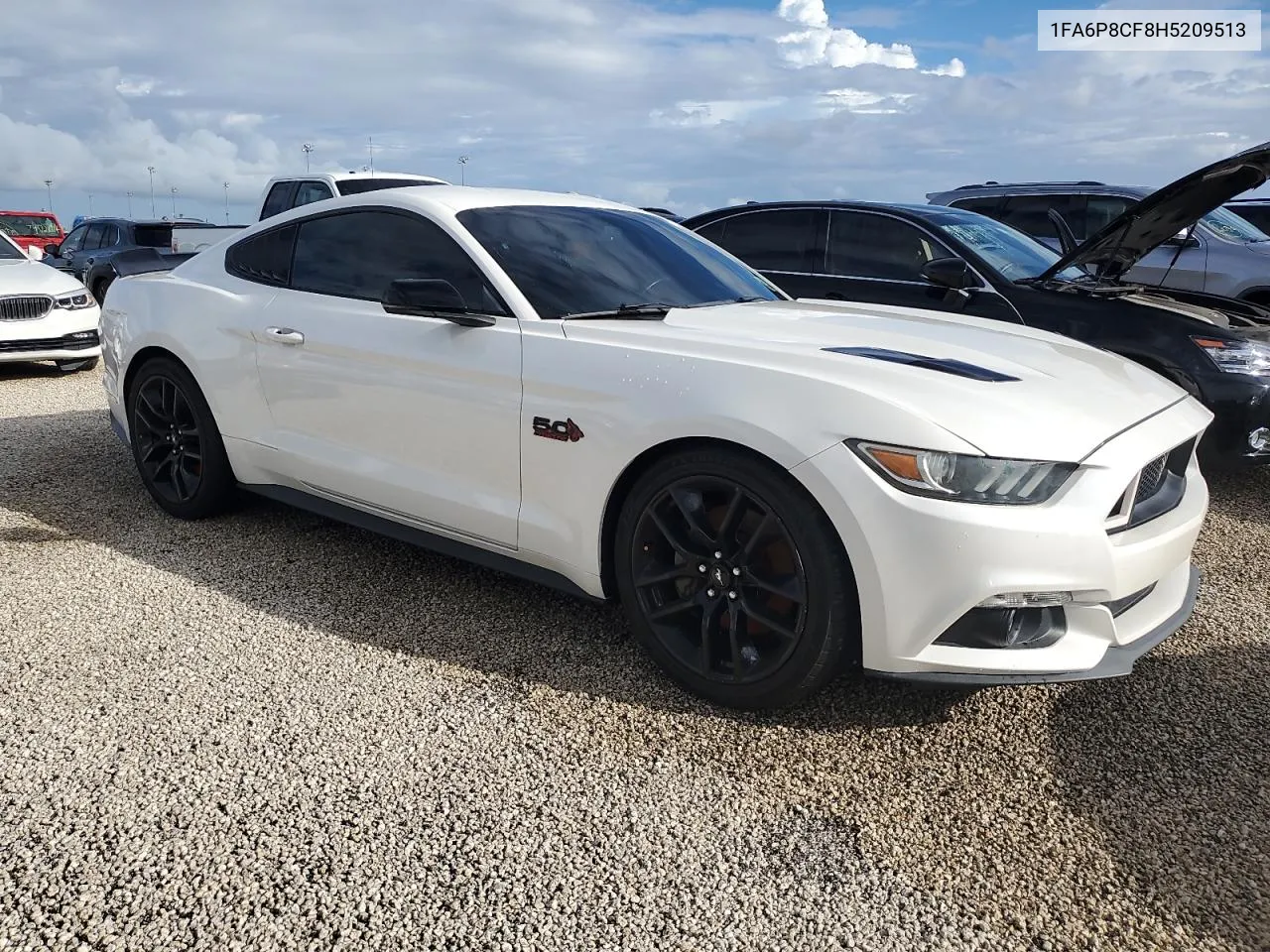 2017 Ford Mustang Gt VIN: 1FA6P8CF8H5209513 Lot: 74620444