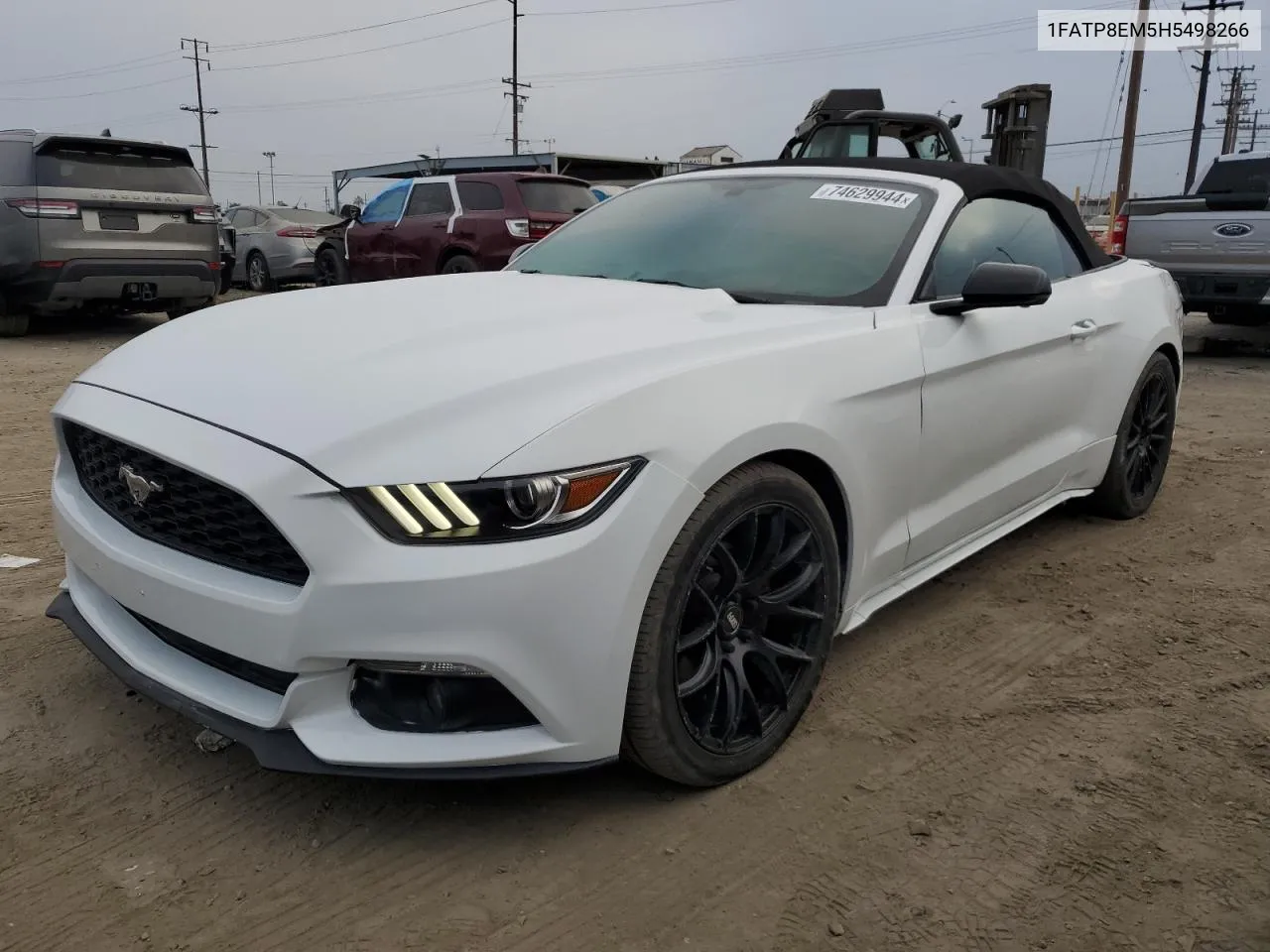 2017 Ford Mustang VIN: 1FATP8EM5H5498266 Lot: 74629944