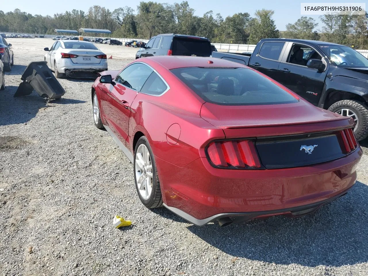 2017 Ford Mustang VIN: 1FA6P8TH9H5311906 Lot: 74767374