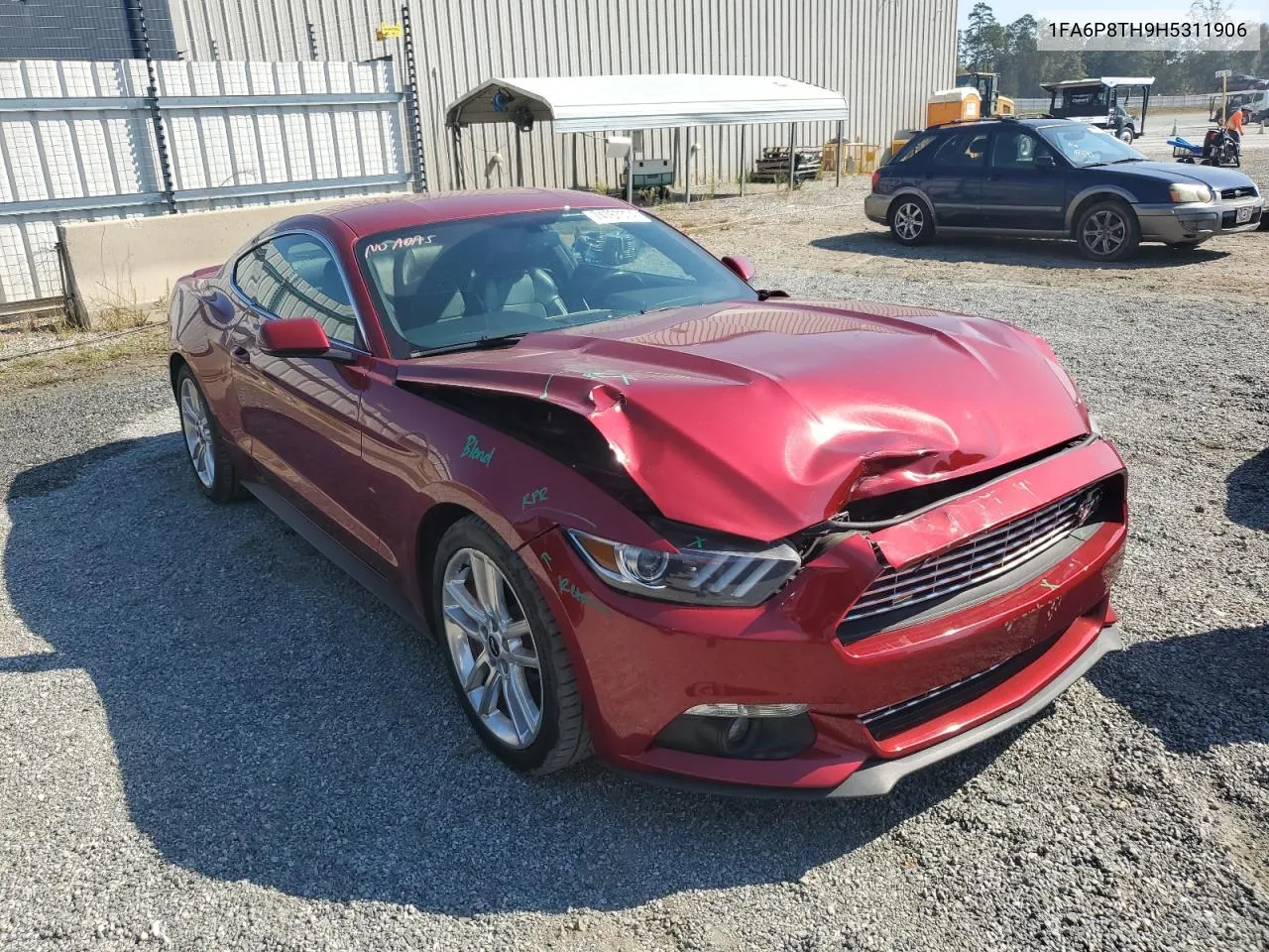 2017 Ford Mustang VIN: 1FA6P8TH9H5311906 Lot: 74767374