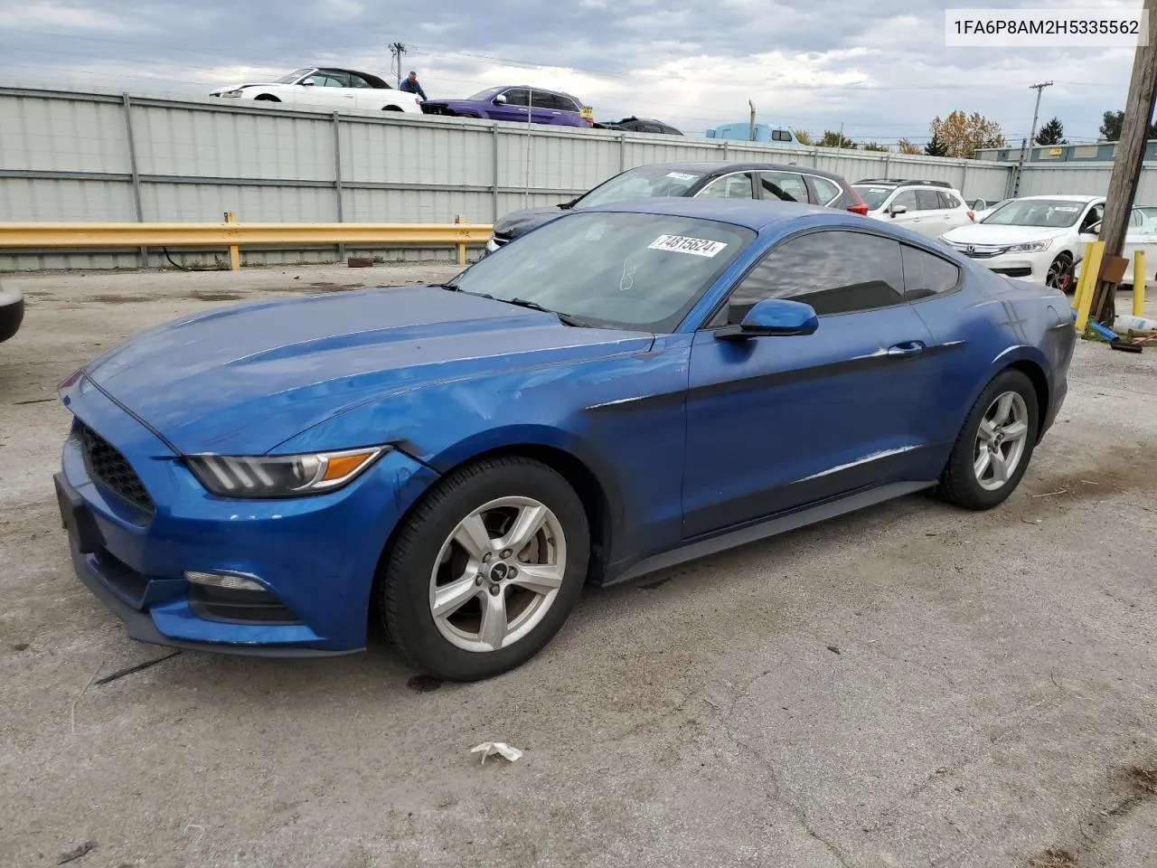 2017 Ford Mustang VIN: 1FA6P8AM2H5335562 Lot: 74815624