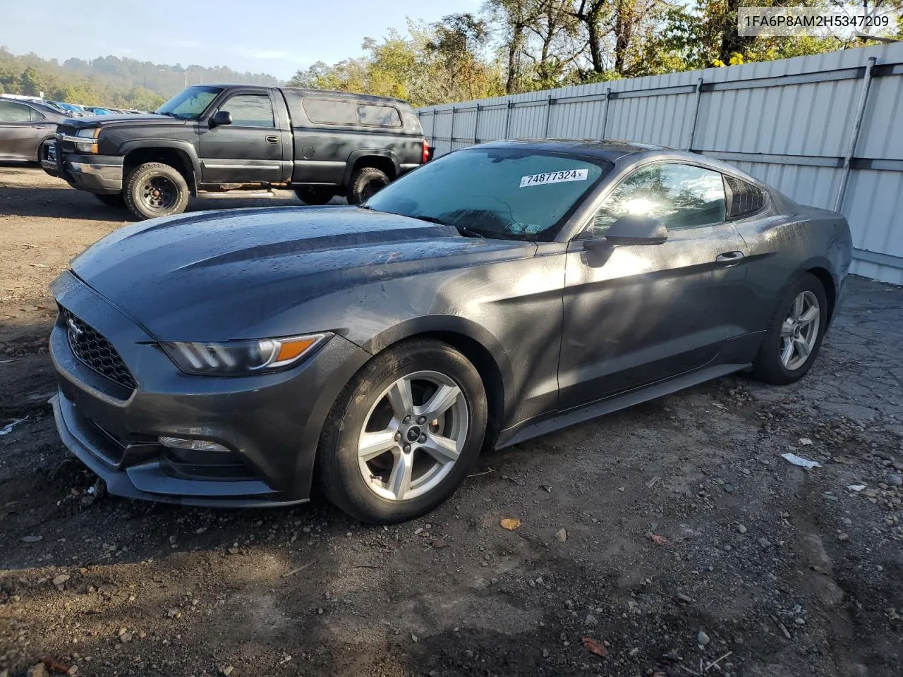 2017 Ford Mustang VIN: 1FA6P8AM2H5347209 Lot: 74877324