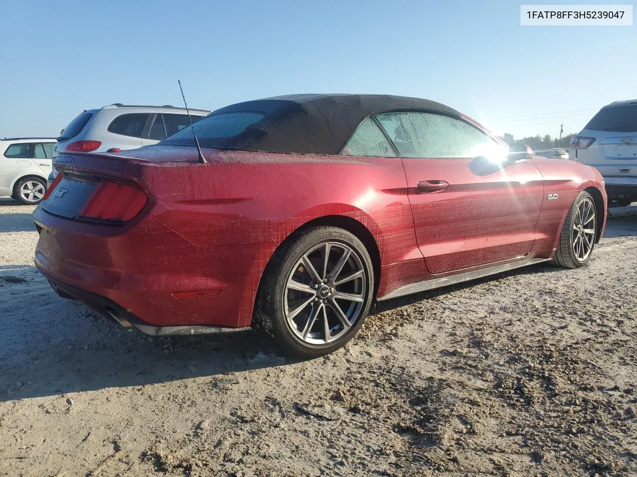 2017 Ford Mustang Gt VIN: 1FATP8FF3H5239047 Lot: 75091554