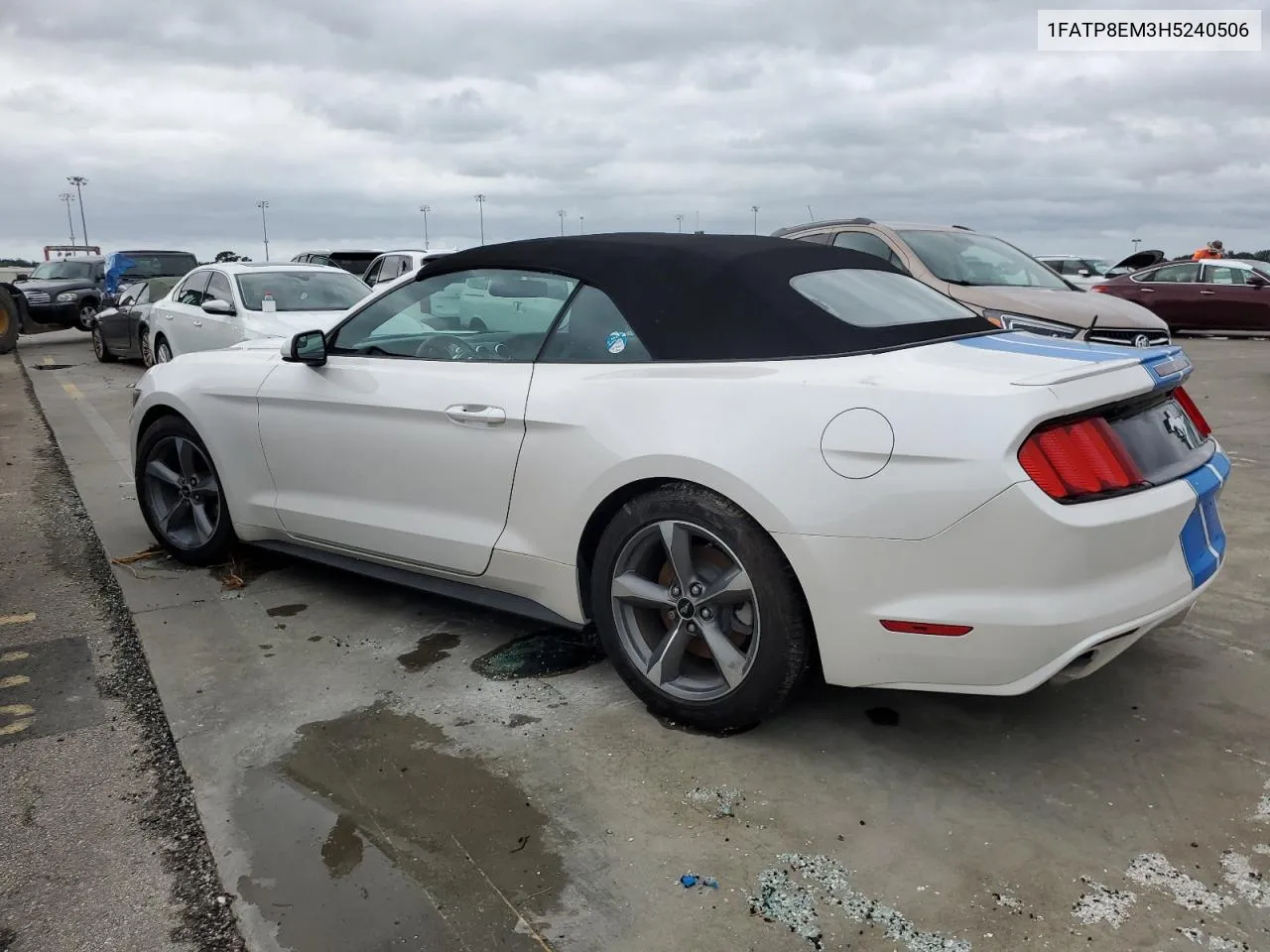 2017 Ford Mustang VIN: 1FATP8EM3H5240506 Lot: 75122634