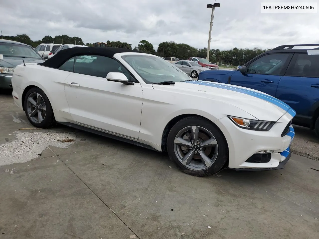 2017 Ford Mustang VIN: 1FATP8EM3H5240506 Lot: 75122634