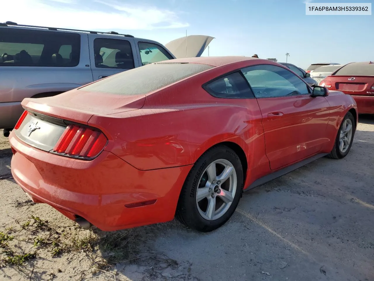 2017 Ford Mustang VIN: 1FA6P8AM3H5339362 Lot: 75128824