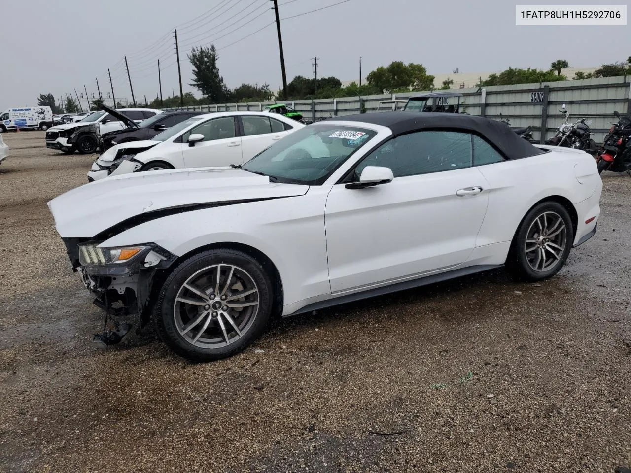 2017 Ford Mustang VIN: 1FATP8UH1H5292706 Lot: 75270184