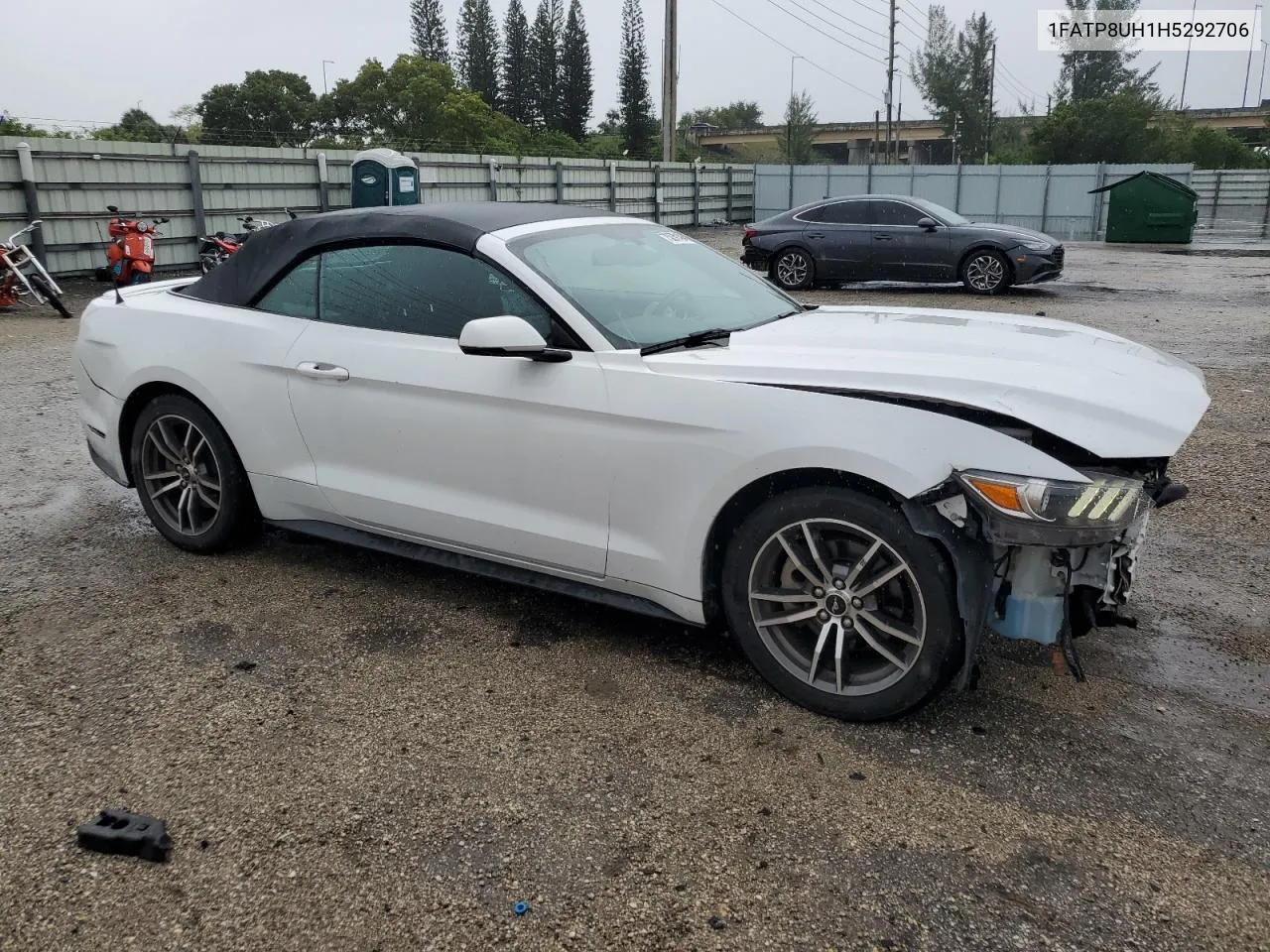 2017 Ford Mustang VIN: 1FATP8UH1H5292706 Lot: 75270184