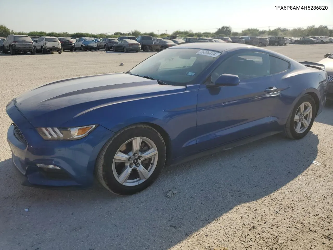 2017 Ford Mustang VIN: 1FA6P8AM4H5286820 Lot: 75486414