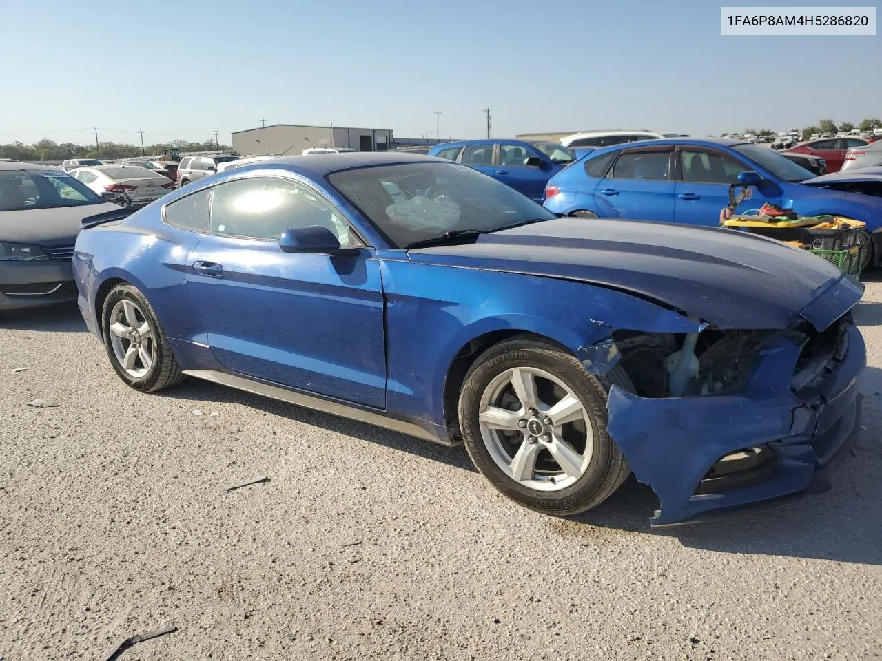 2017 Ford Mustang VIN: 1FA6P8AM4H5286820 Lot: 75486414