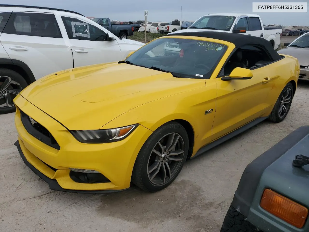 2017 Ford Mustang Gt VIN: 1FATP8FF6H5331365 Lot: 75853424