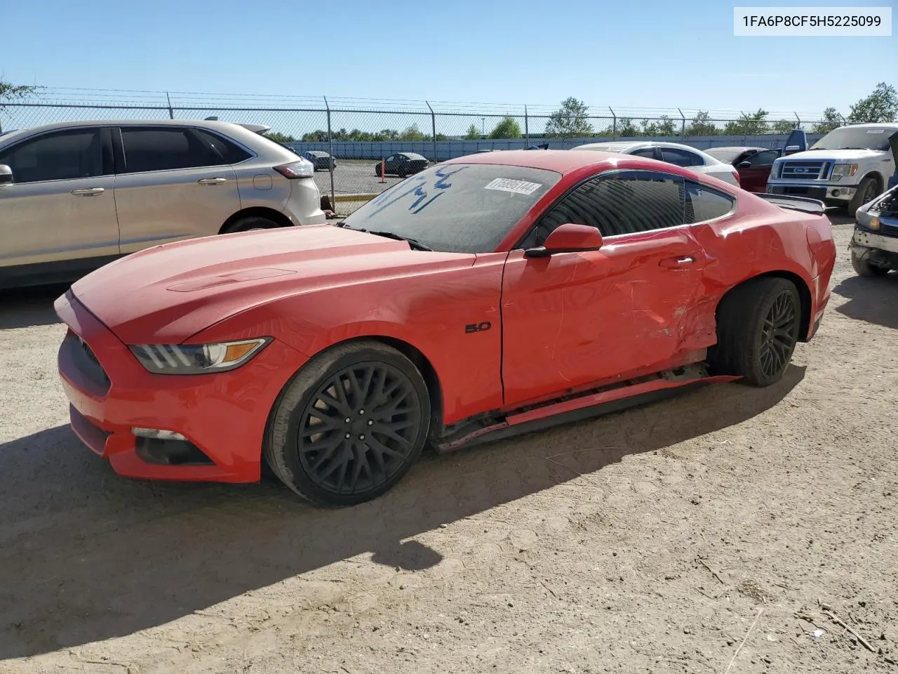 2017 Ford Mustang Gt VIN: 1FA6P8CF5H5225099 Lot: 75896144