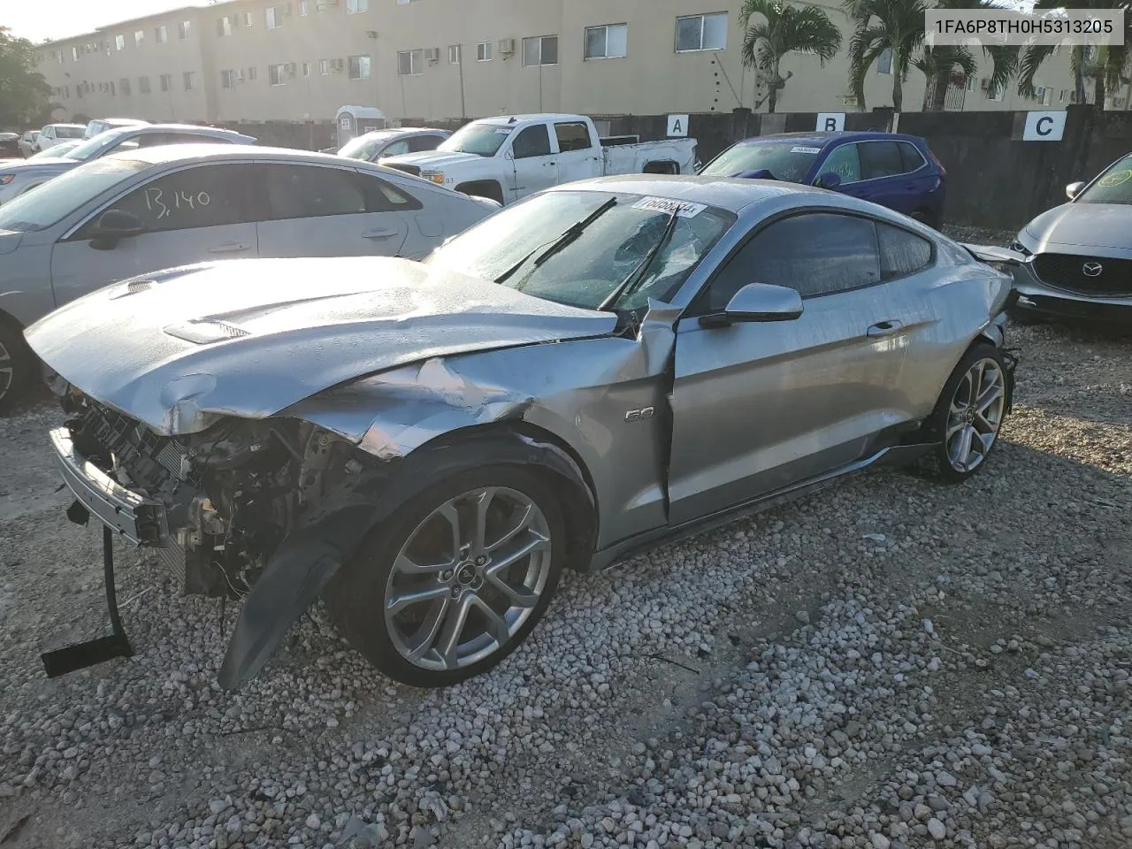 2017 Ford Mustang VIN: 1FA6P8TH0H5313205 Lot: 76058814