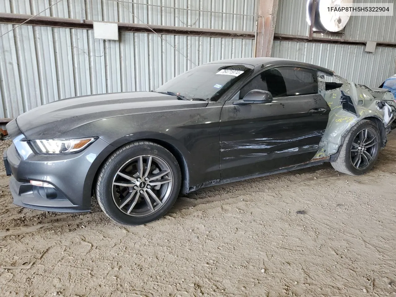 2017 Ford Mustang VIN: 1FA6P8TH5H5322904 Lot: 76471974