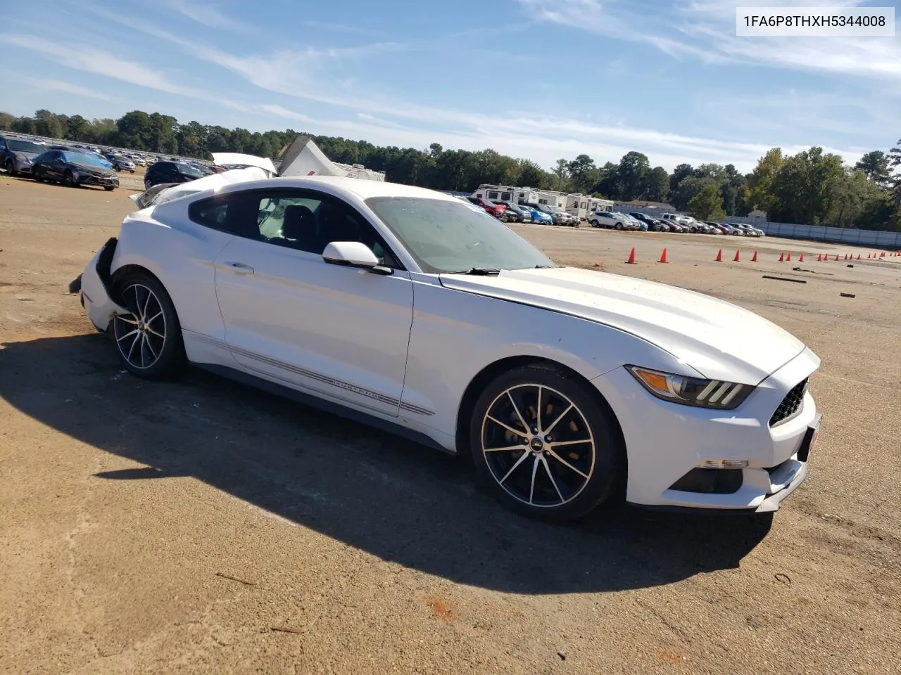 2017 Ford Mustang VIN: 1FA6P8THXH5344008 Lot: 76554444