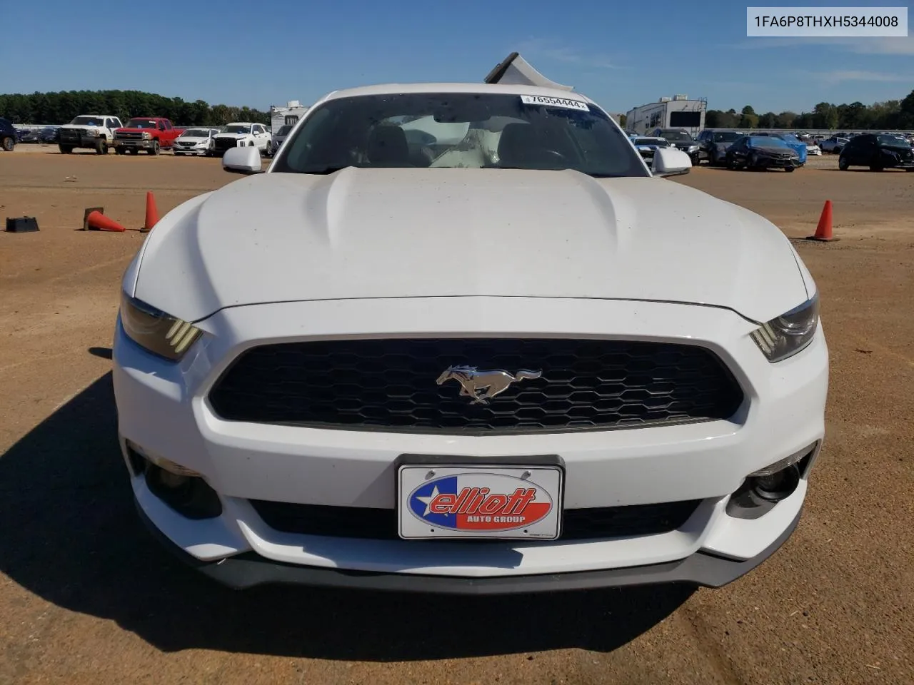 2017 Ford Mustang VIN: 1FA6P8THXH5344008 Lot: 76554444