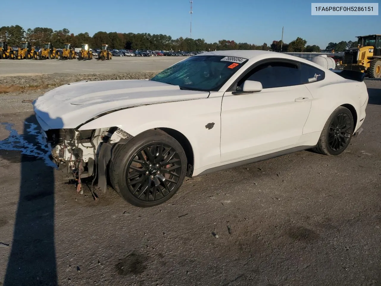 2017 Ford Mustang Gt VIN: 1FA6P8CF0H5286151 Lot: 76886054