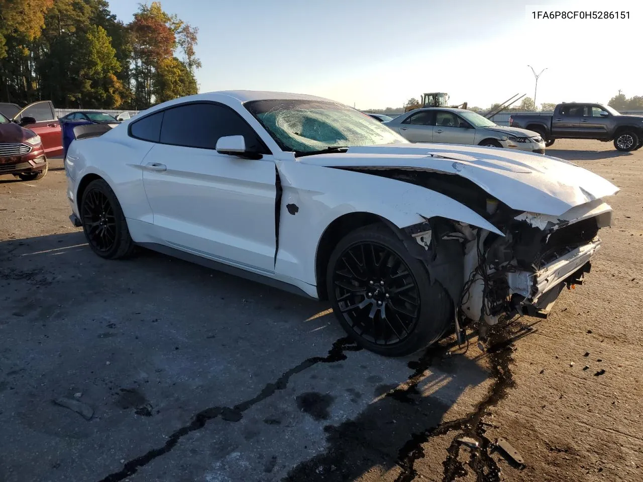 2017 Ford Mustang Gt VIN: 1FA6P8CF0H5286151 Lot: 76886054