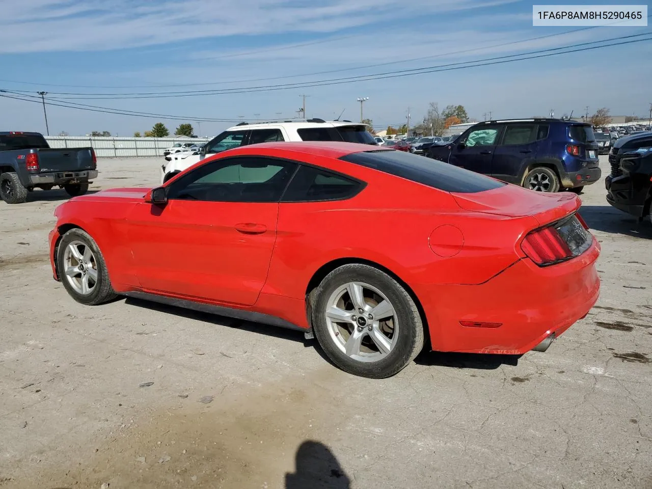 2017 Ford Mustang VIN: 1FA6P8AM8H5290465 Lot: 77099874