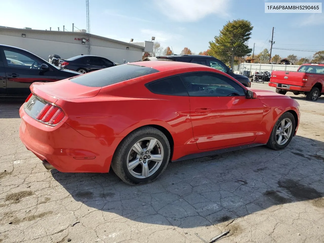 2017 Ford Mustang VIN: 1FA6P8AM8H5290465 Lot: 77099874