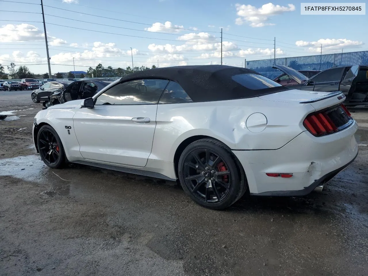 2017 Ford Mustang Gt VIN: 1FATP8FFXH5270845 Lot: 77335254