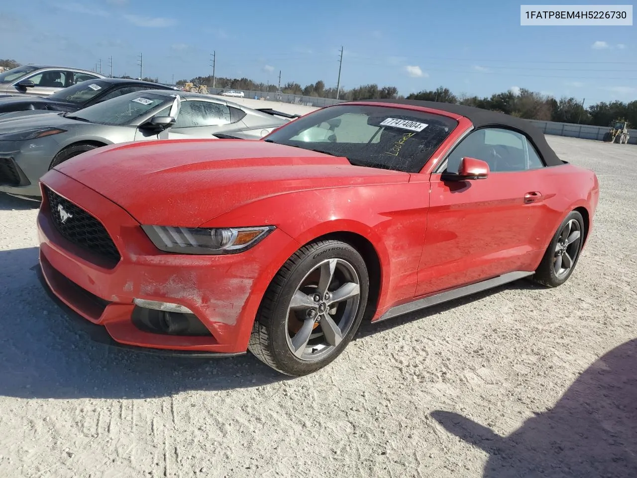 2017 Ford Mustang VIN: 1FATP8EM4H5226730 Lot: 77474004