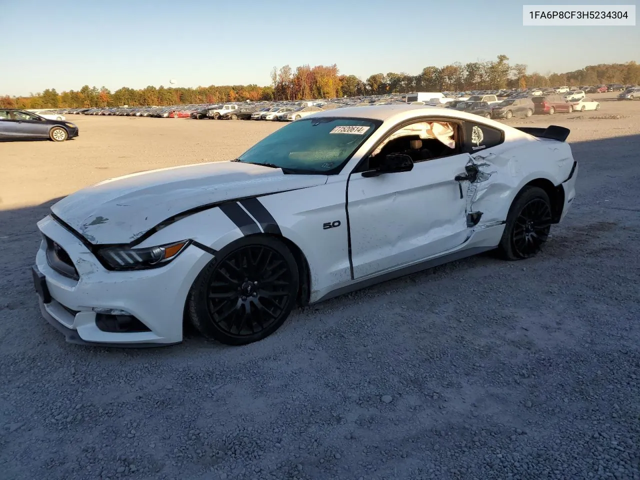 2017 Ford Mustang Gt VIN: 1FA6P8CF3H5234304 Lot: 77520614