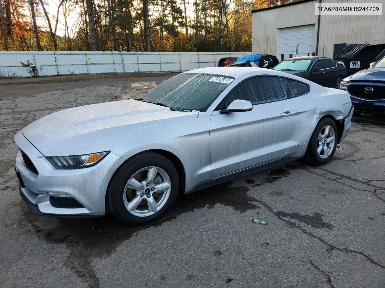 2017 Ford Mustang VIN: 1FA6P8AM0H5244709 Lot: 77610974