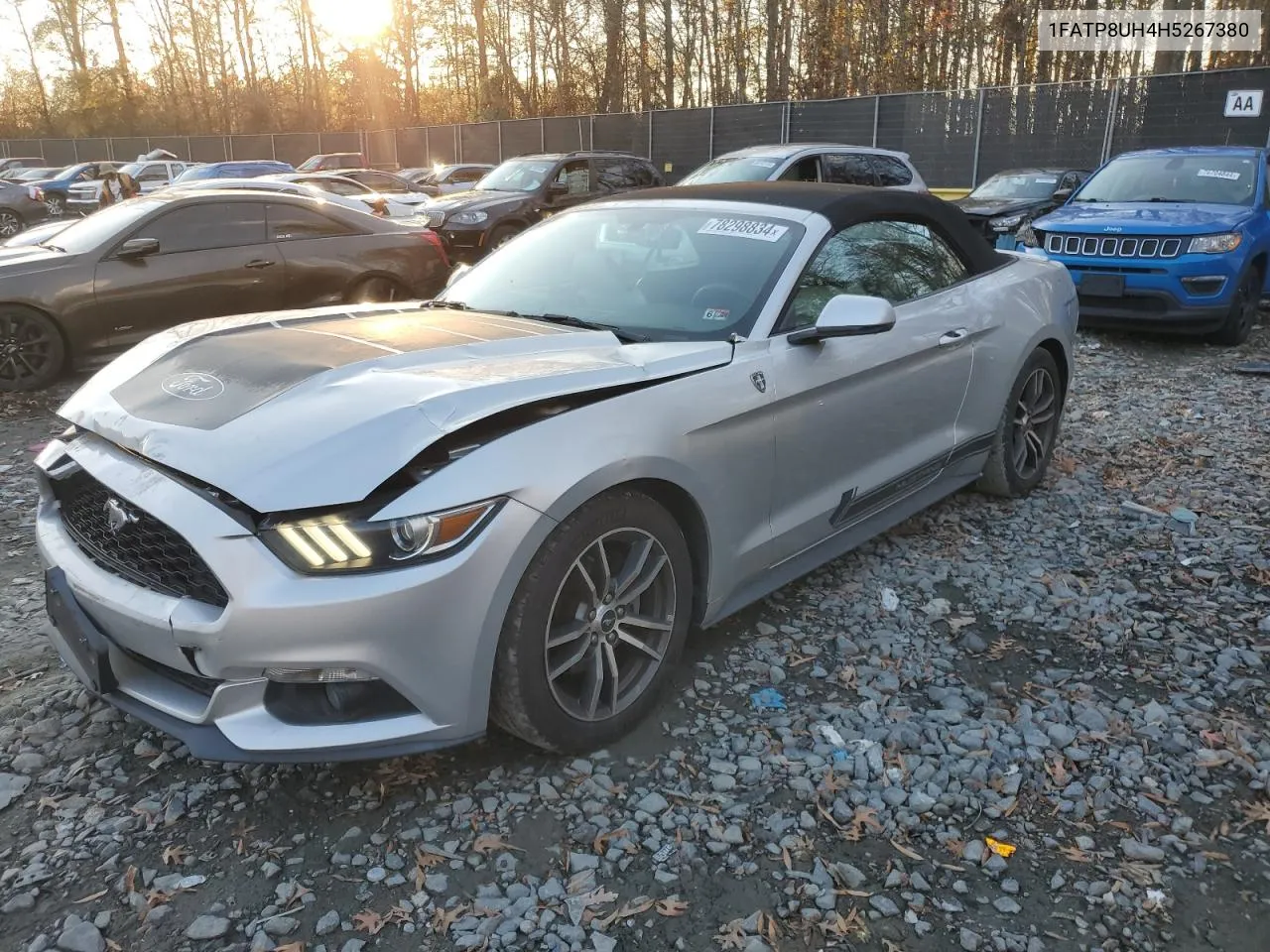 2017 Ford Mustang VIN: 1FATP8UH4H5267380 Lot: 78298834